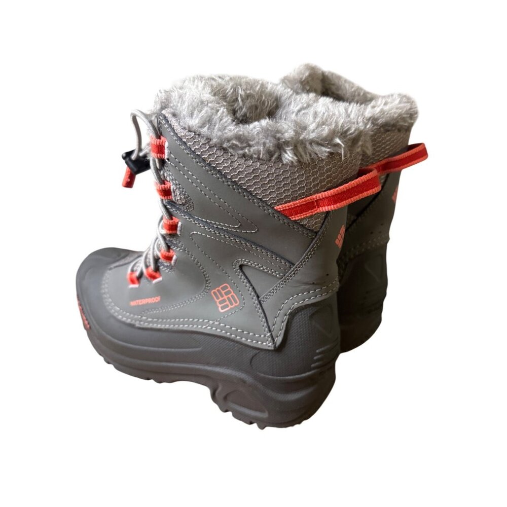 Columbia Bugaboot III Women's Waterproof Faux Fur Winter Boots Size 5 Gray & Ora - Picture 8 of 11